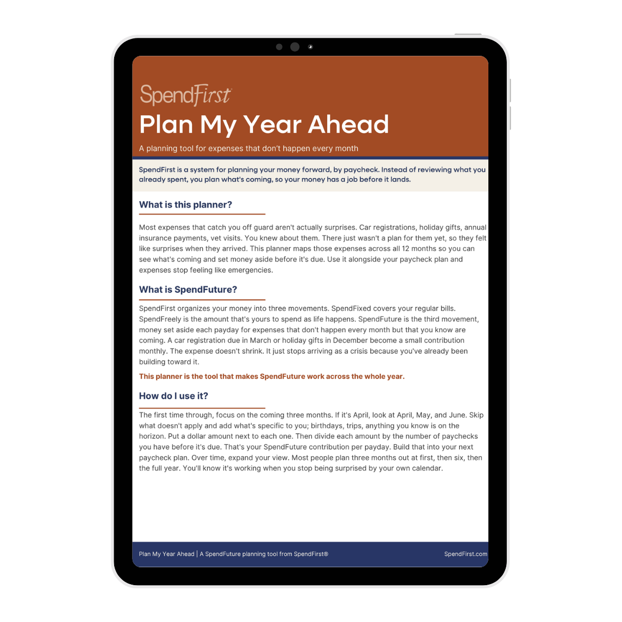 Plan My Year Ahead Ipad