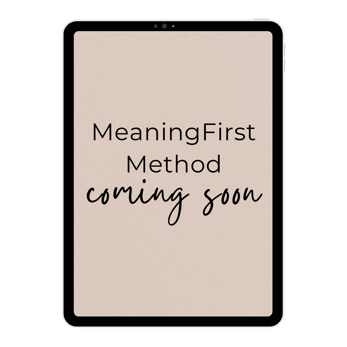MeaningFirst - Coming Soon